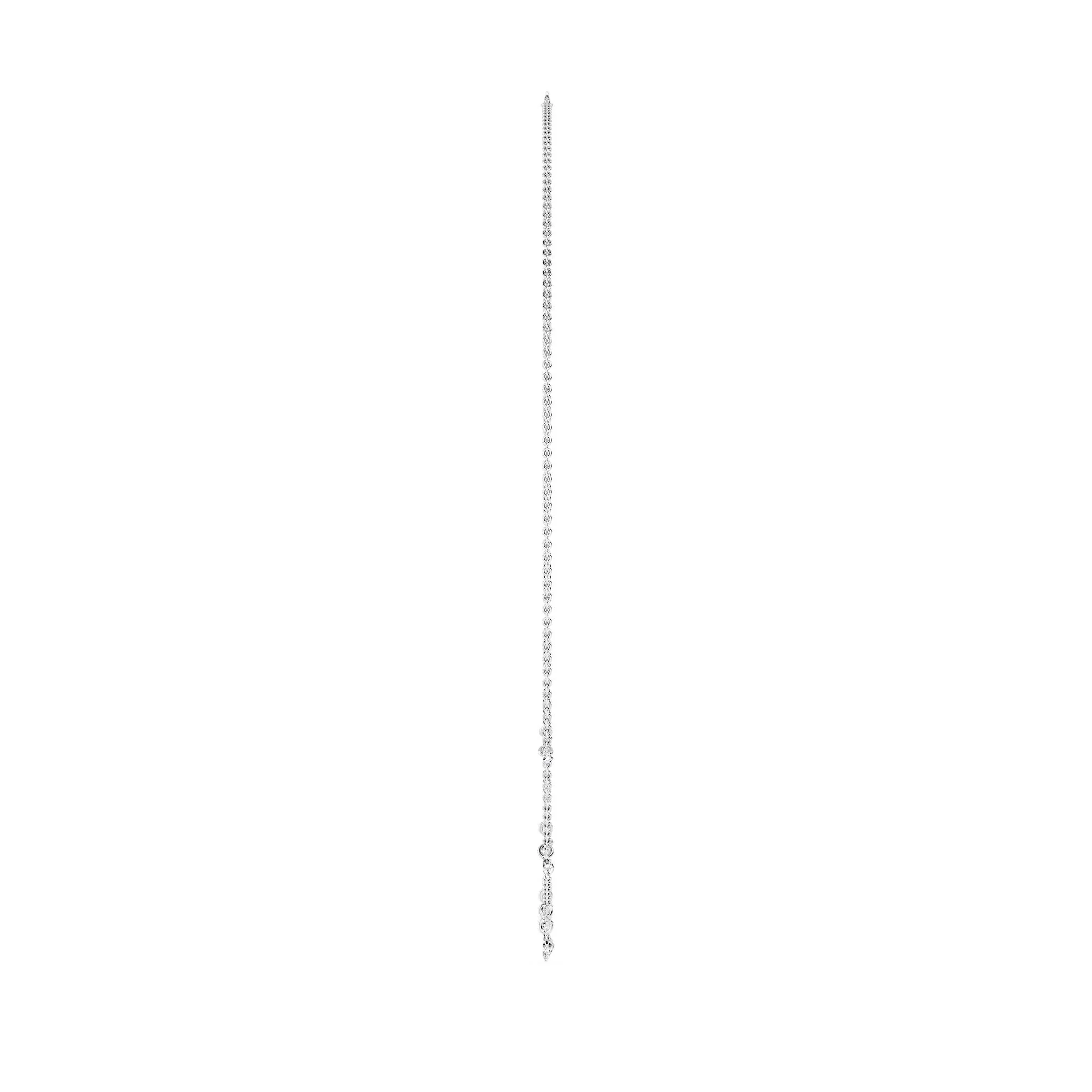 1.00 Carat Pierced Round & Marquise Lab Grown Diamond Necklace - Image 9