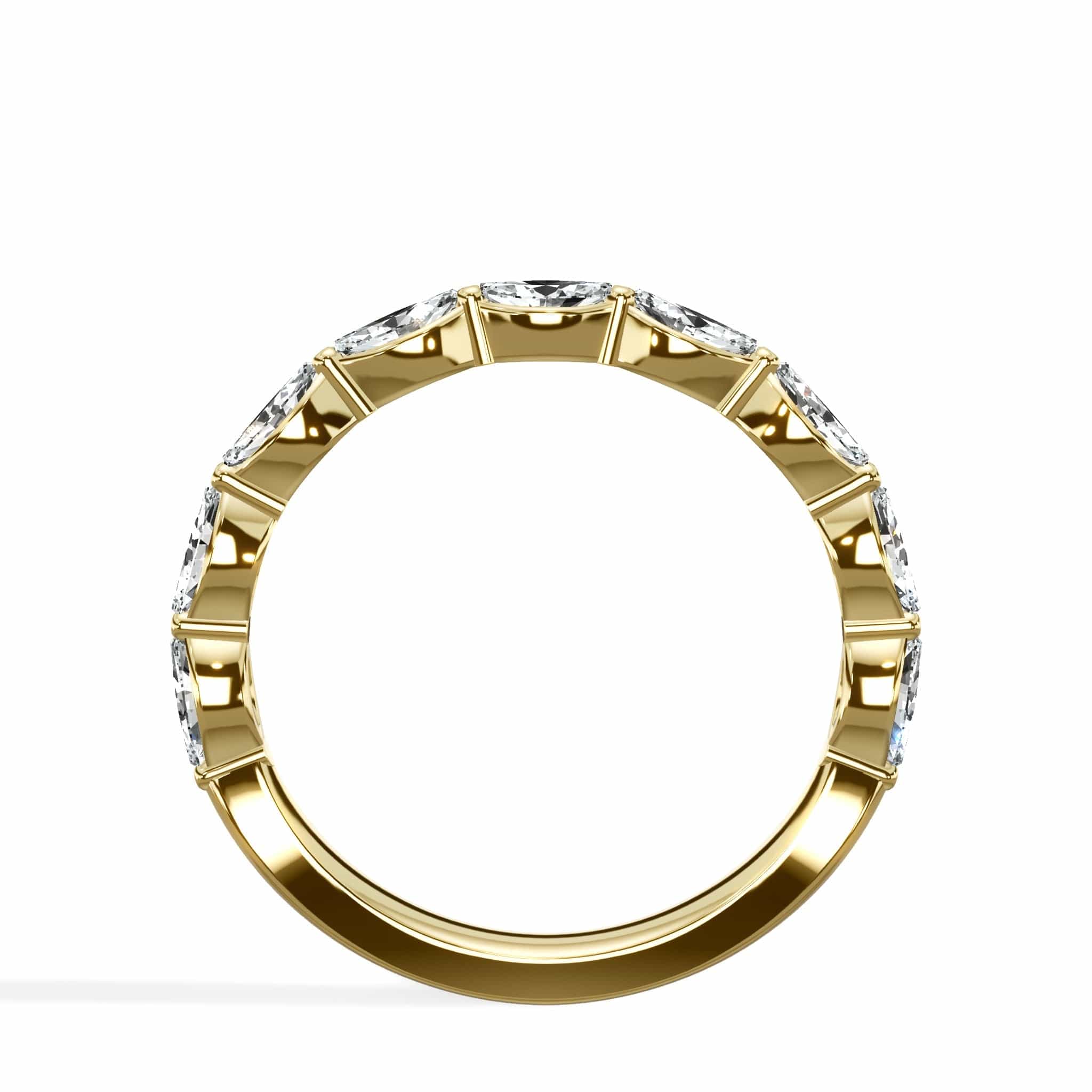 1.00 ct Marquise Cut Diamond Band In Yellow gold - Image 2