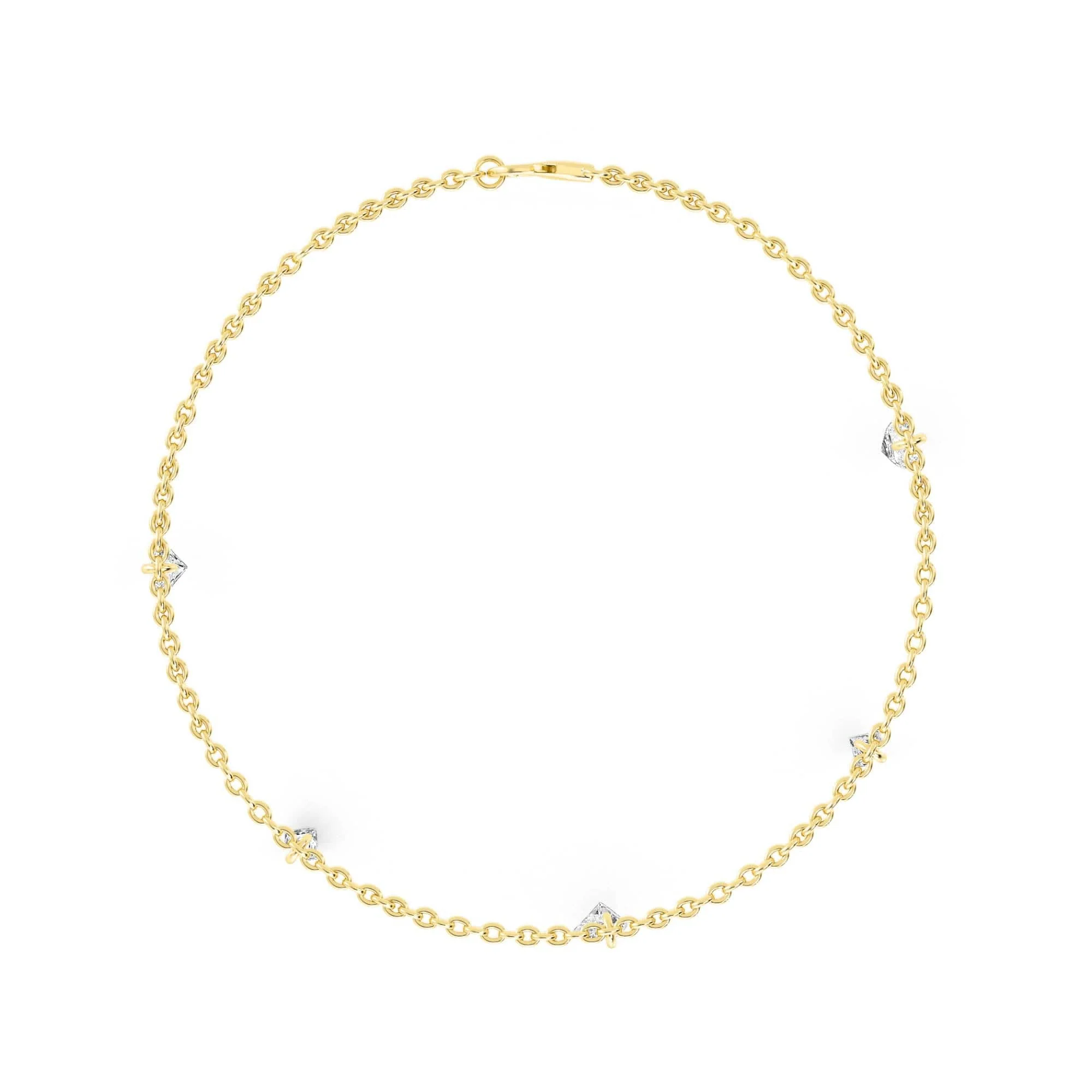 1.06ct Pierced Floating Multi-Shape Lab Grown Diamond Bracelet - Image 19