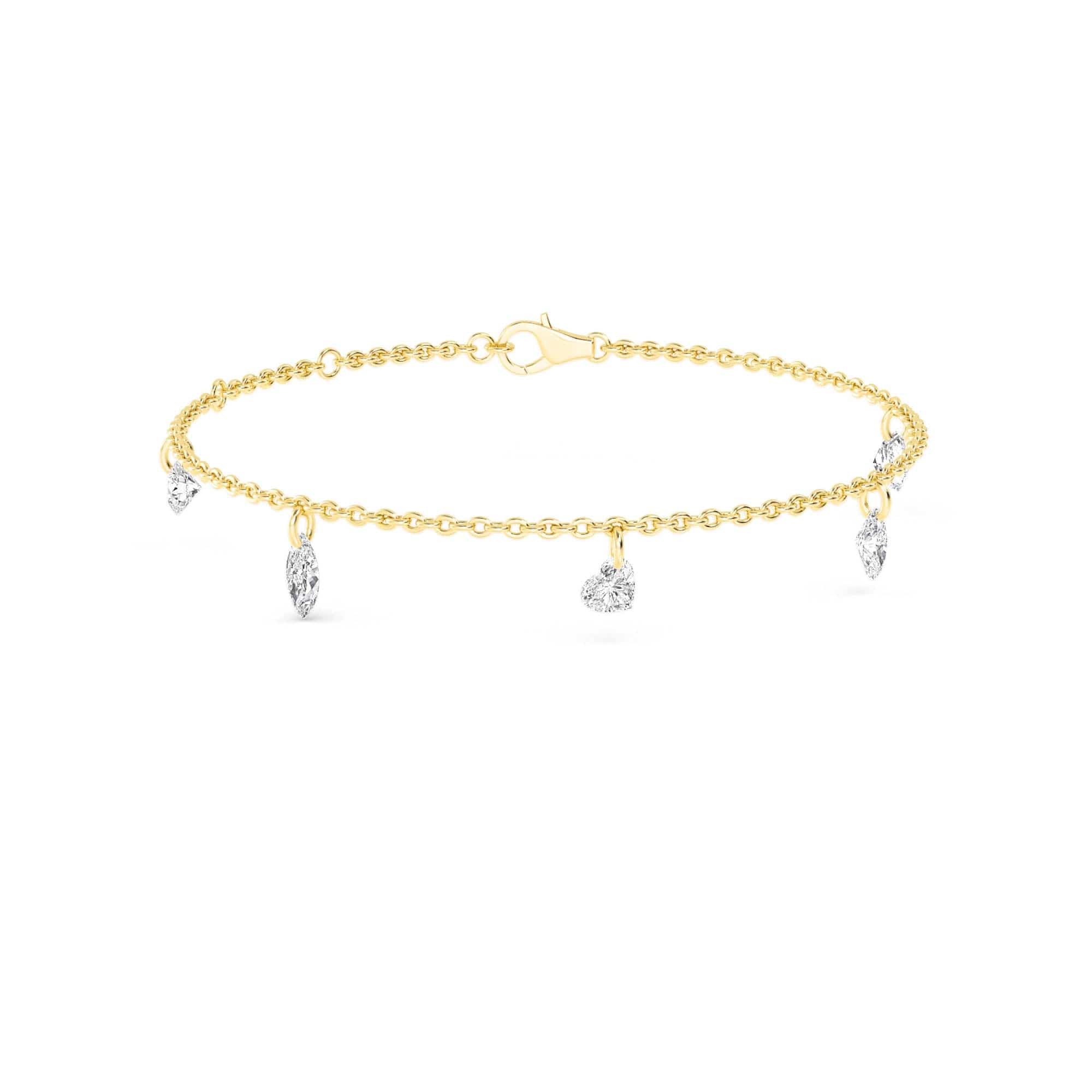 1.06ct Pierced Floating Multi-Shape Lab Grown Diamond Bracelet - Image 7