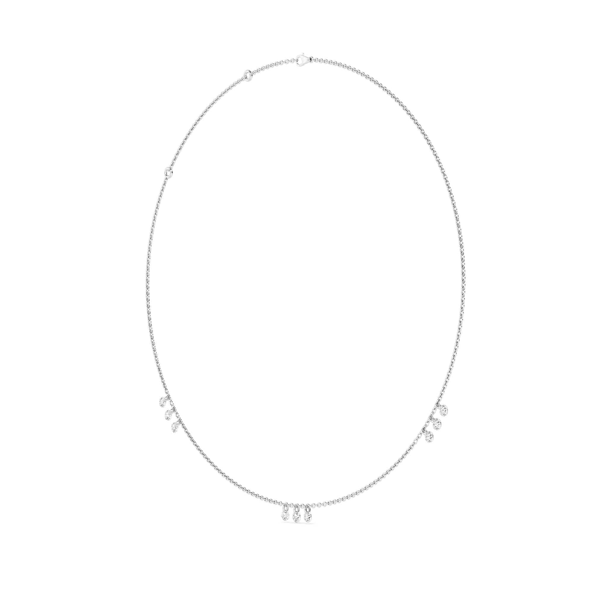 1.50 Carat Pierced 9 Round Lab Grown Diamond Necklace - Image 10