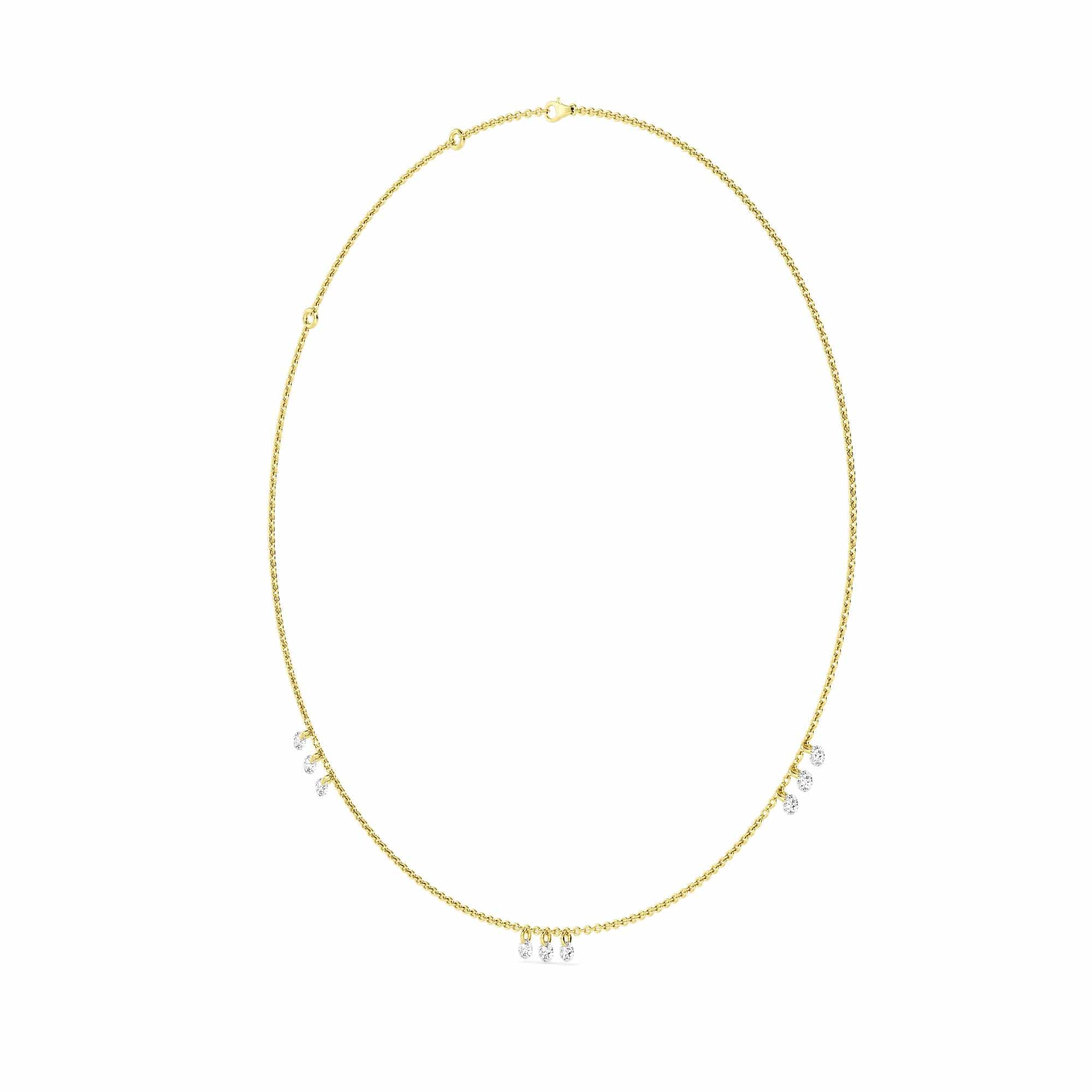1.50 Carat Pierced 9 Round Lab Grown Diamond Necklace - Image 12