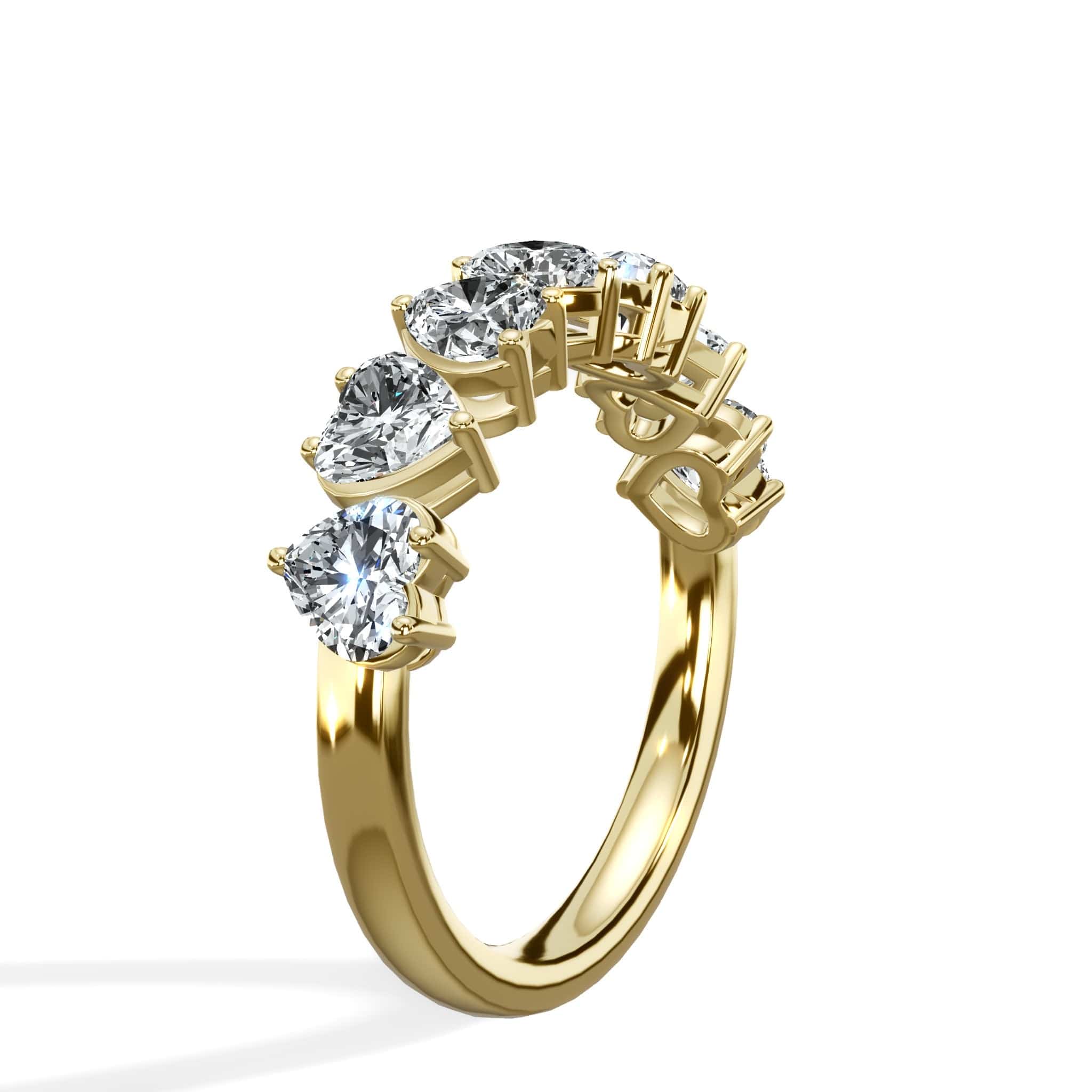 1.50 ct Seven Heart Shaped Diamond Band - Image 6