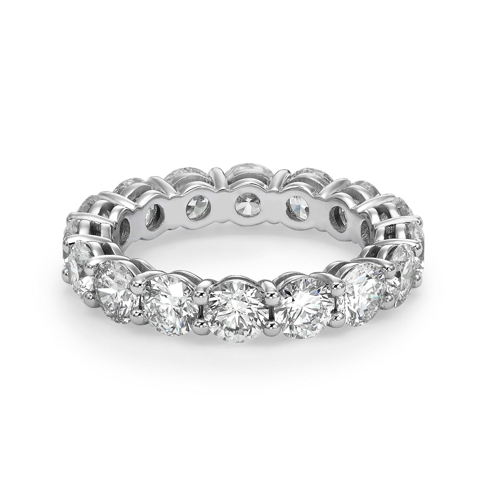 4 ct Round Cut Lab Grown Diamond Eternity Band